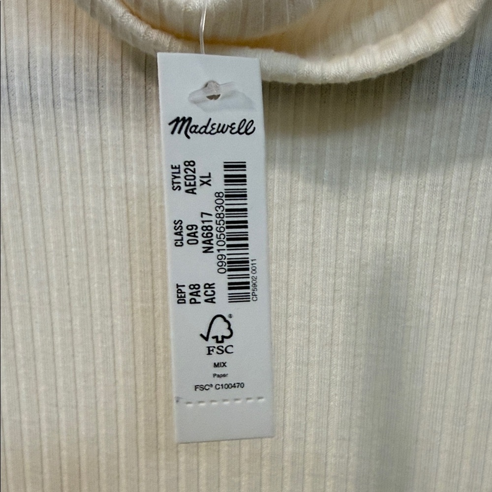 Madewell Cream Turtleneck Sweater - Picture 3 of 4